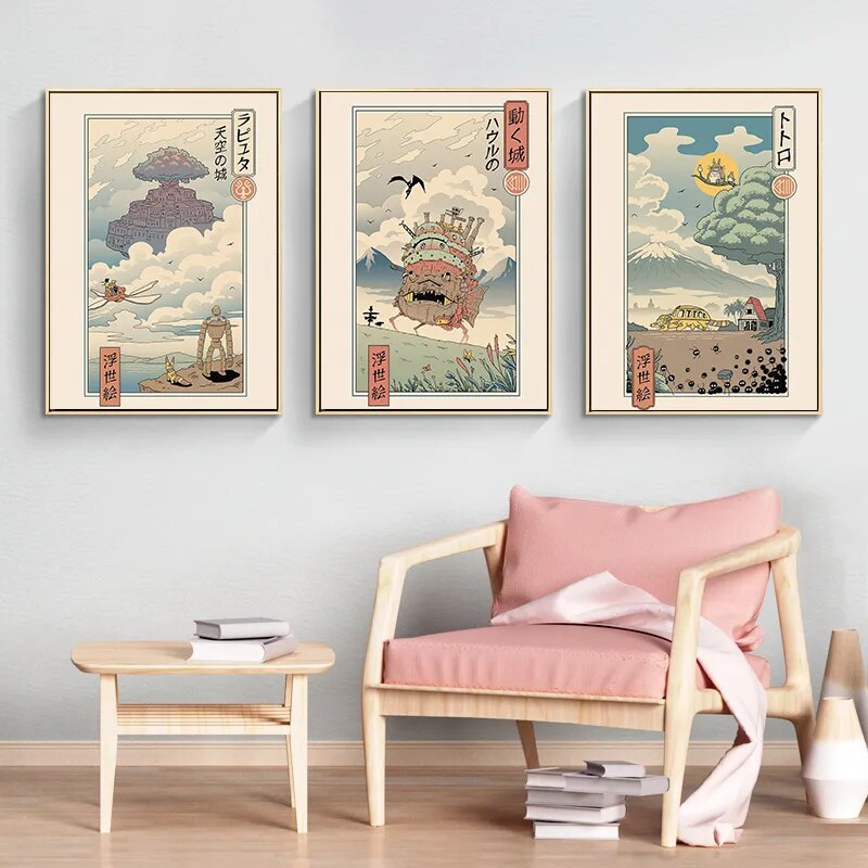 Studio Ghibli Wall Posters Room Decor Wall Art