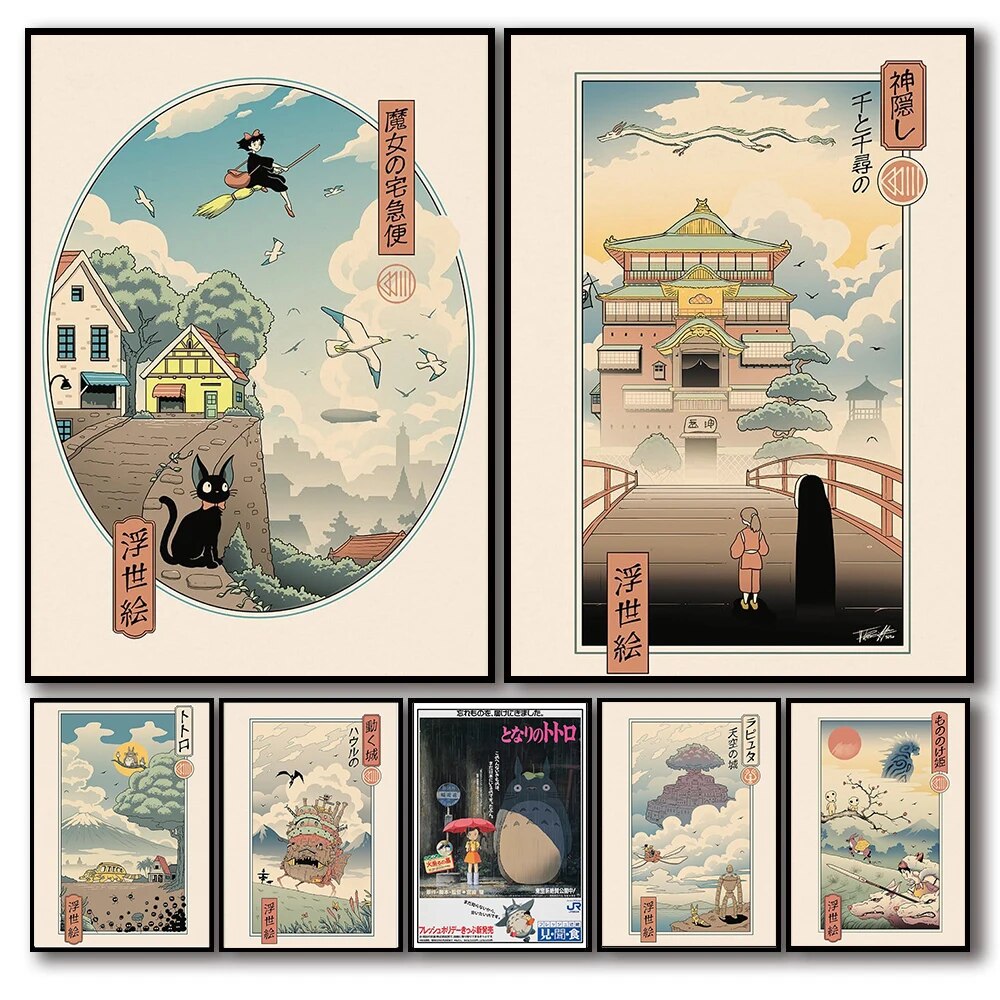 Studio Ghibli Wall Posters Room Decor Wall Art